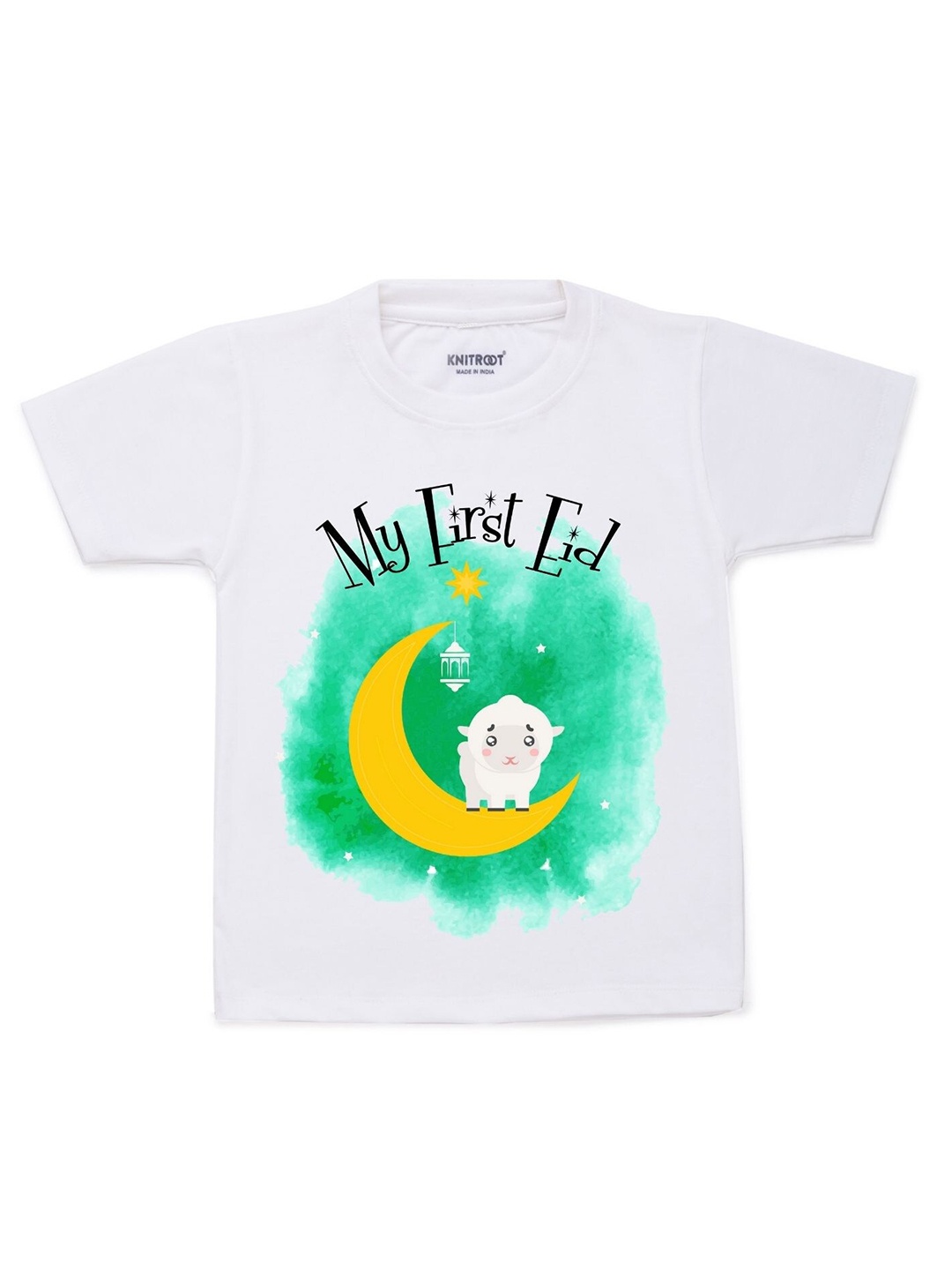 

KNITROOT Kids White Printed T-shirt