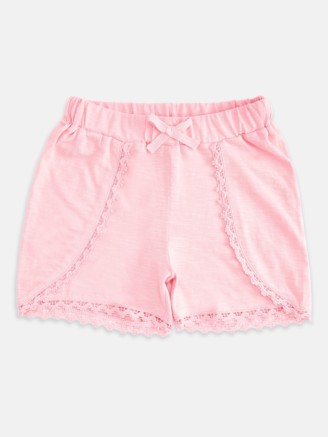 

Pantaloons Junior Girls Pink Cotton Shorts