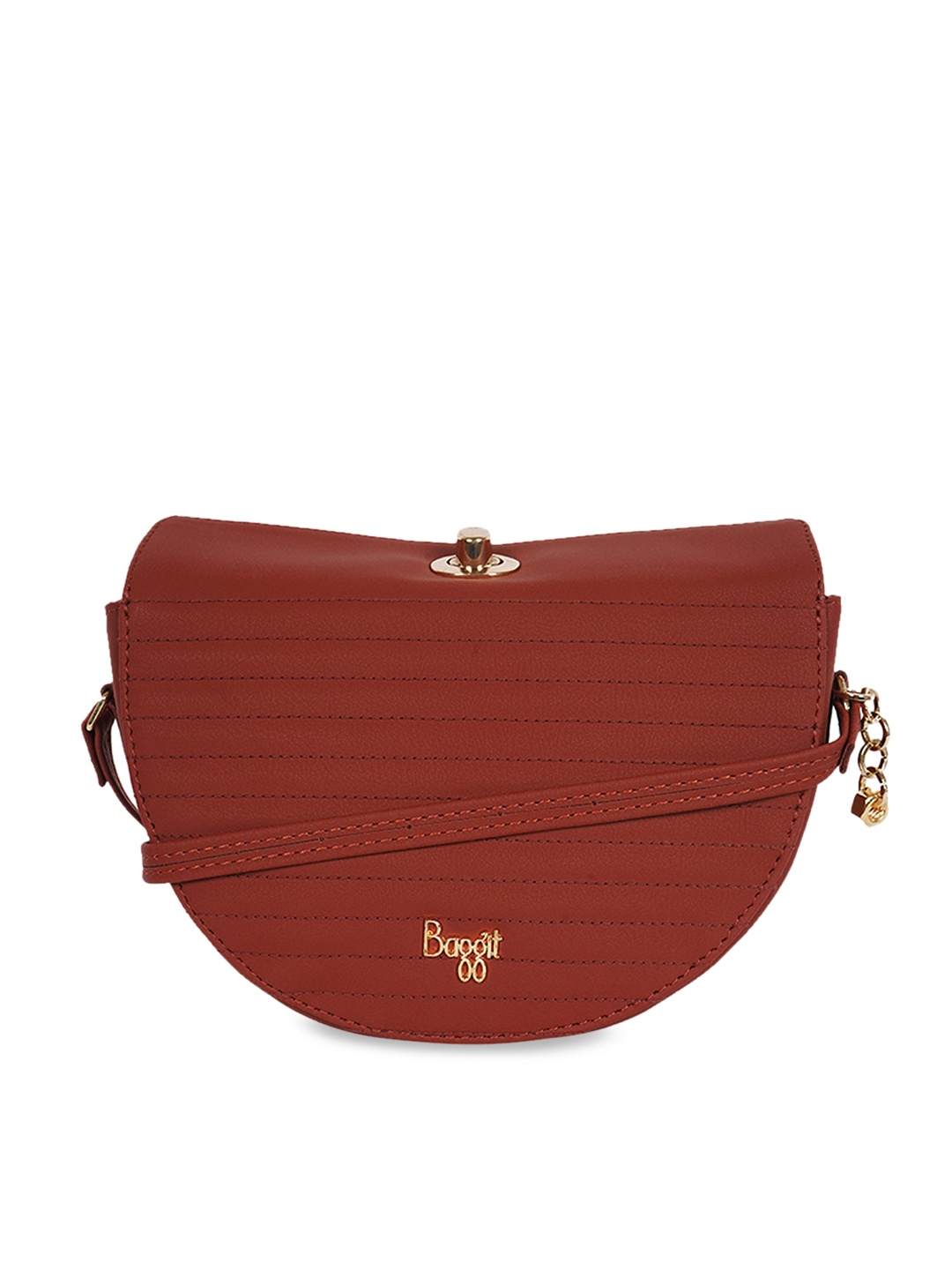 

Baggit Tan Half Moon Sling Bag