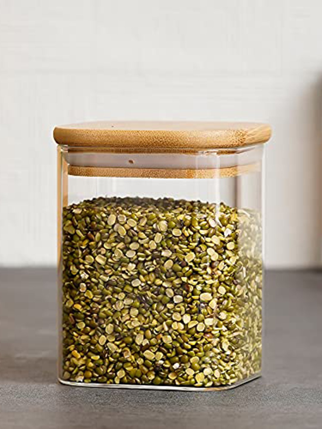 

Femora Transparent & Brown Microwave Safe Food Container With Air-Tight Bamboo Lid