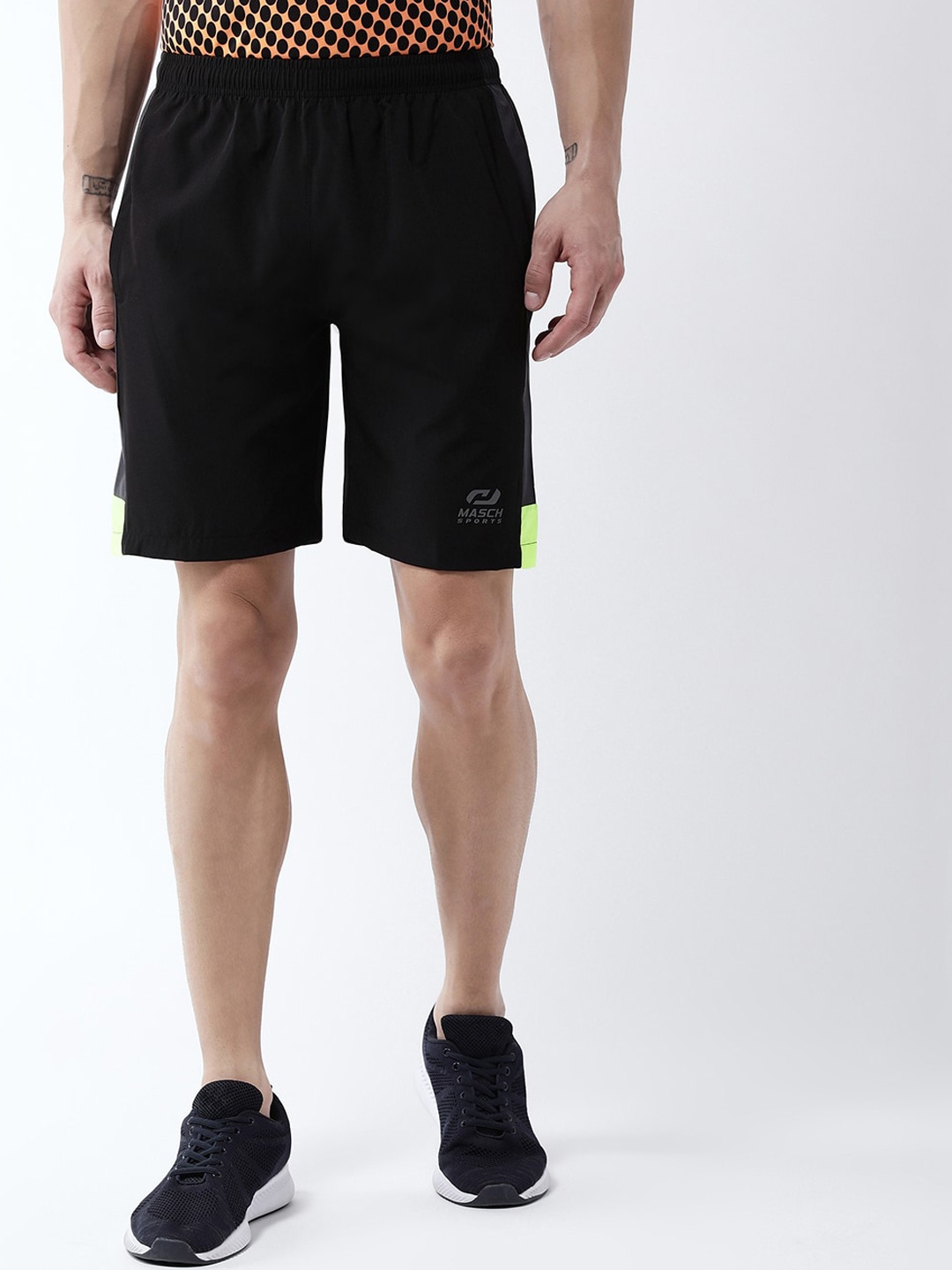 

Masch Sports Men Black Dri-Fit Sports Shorts