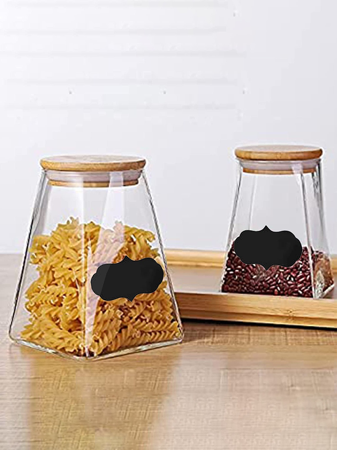 

Femora Transparent & Brown Borosilicate Glass Triangle Food Container With Bamboo Lid