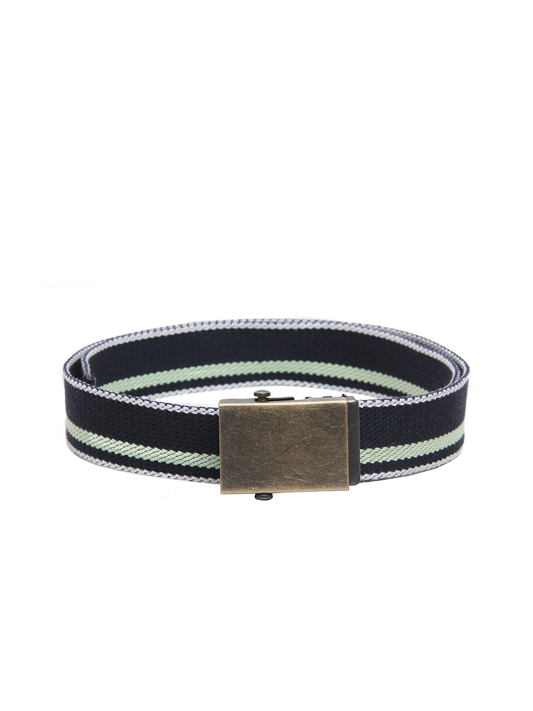

Calvadoss Men Navy Blue Canvas Belt