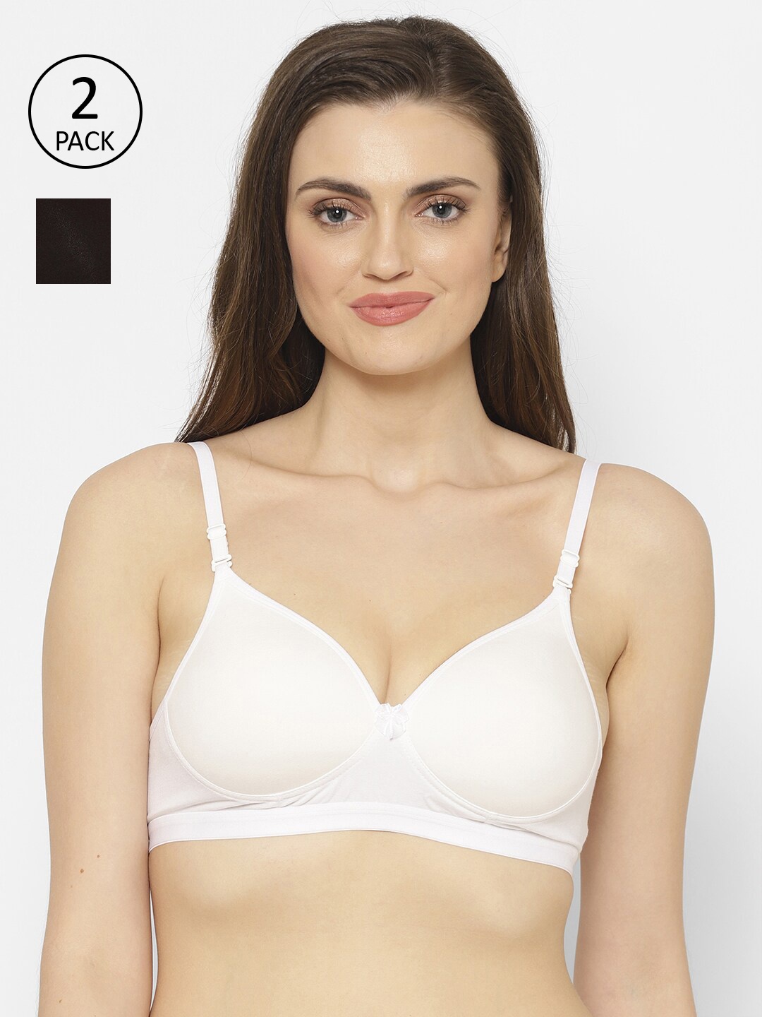 

Floret Pack of 2 Bra Lightly Padded, White