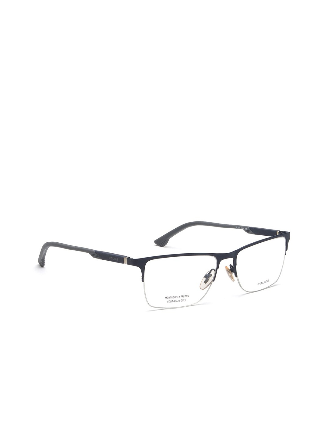 

Police Men Black Half Rim Rectangle Frames