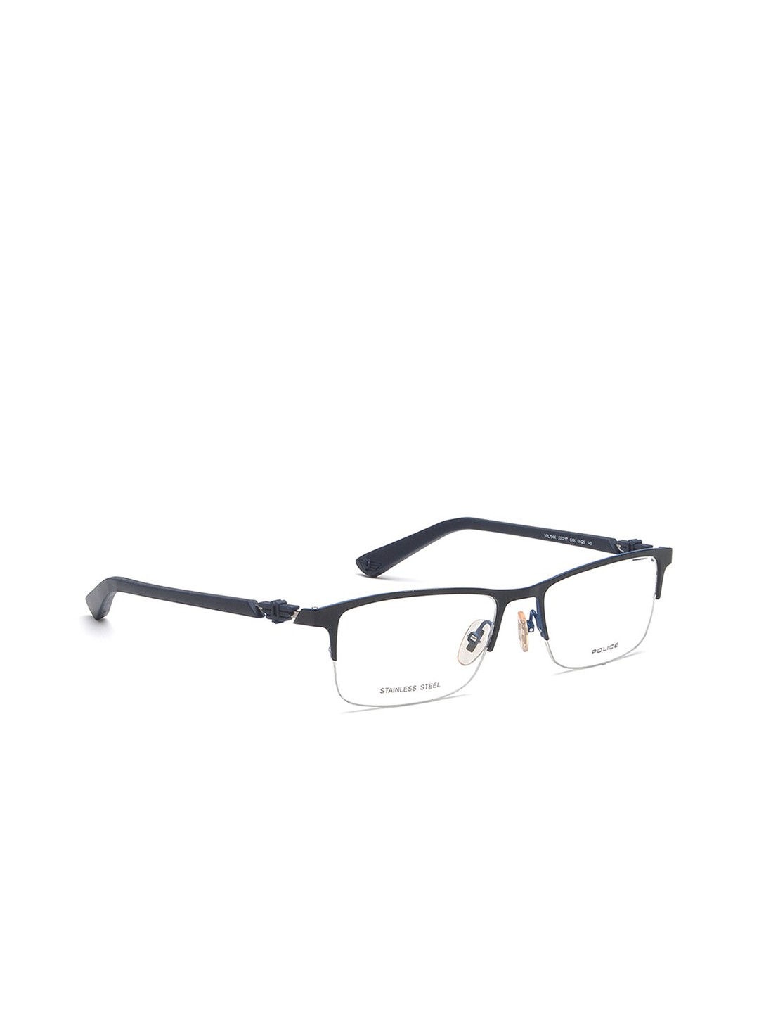 

Police Men Black Half Rim Rectangle Frames VPL794K536Q5FR