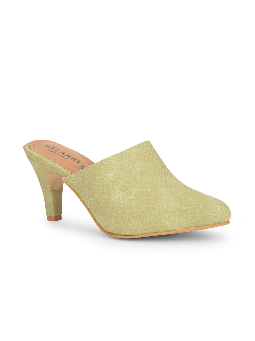 

SALARIO Green Stiletto Mules