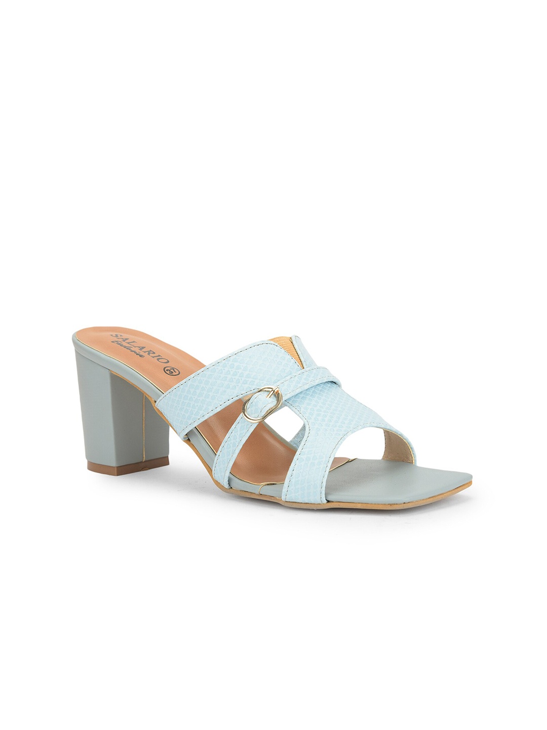 

SALARIO Blue Block Heels