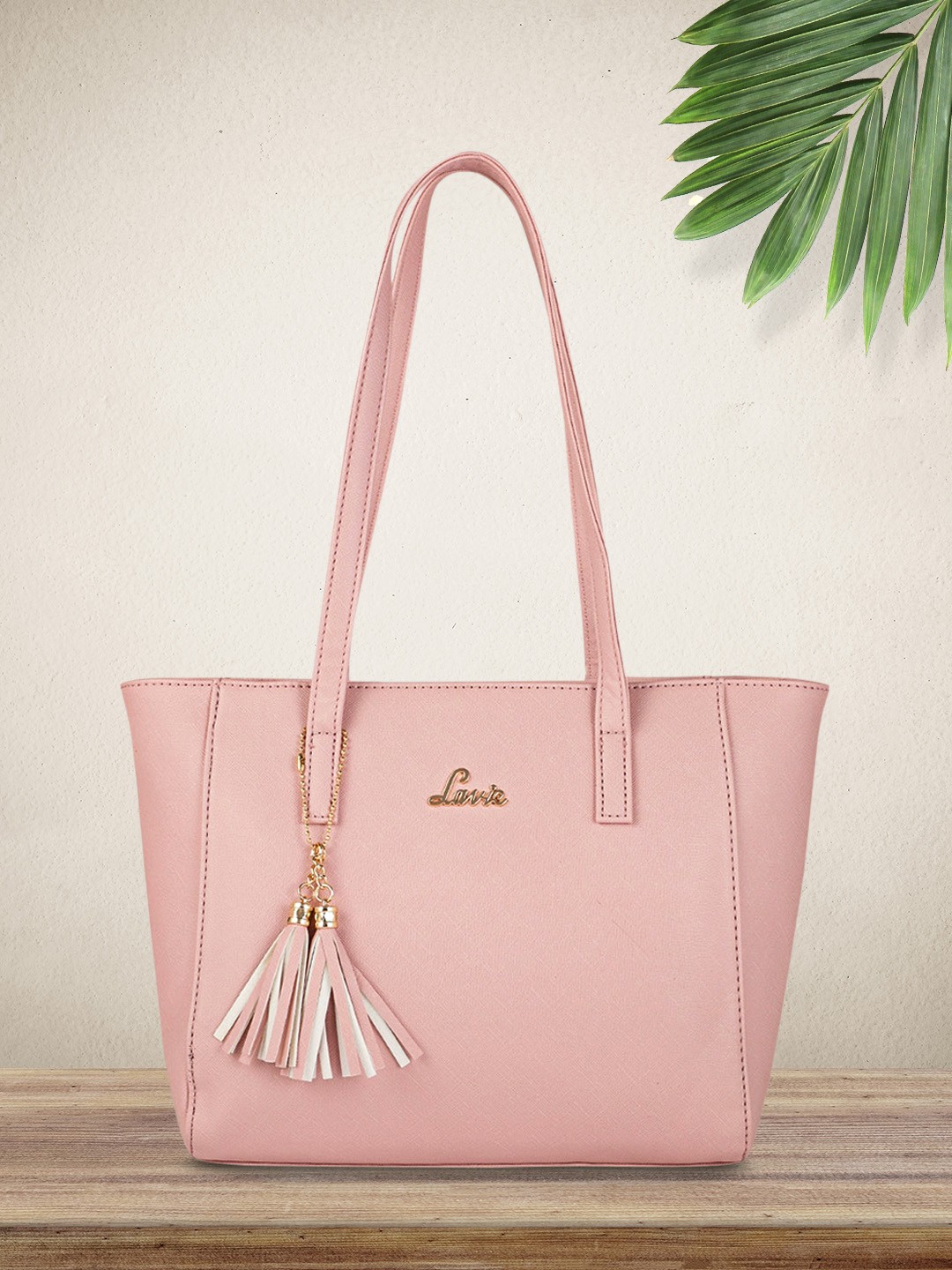 

Lavie Women Pink Betty Tassel Tote Bag, Rose