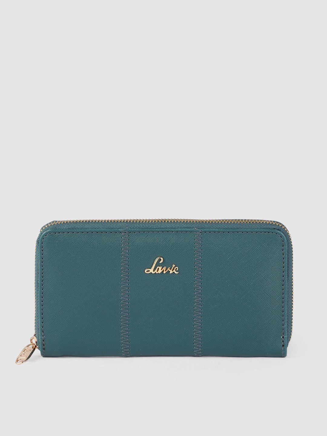 

Lavie Women Teal Blue Zip Around Wallet