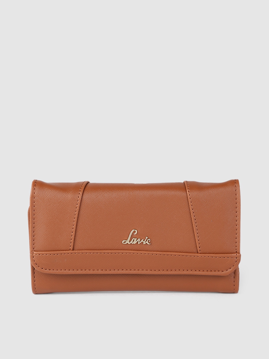 

Lavie Juru Women Tan Brown Solid PU Three Fold Wallet