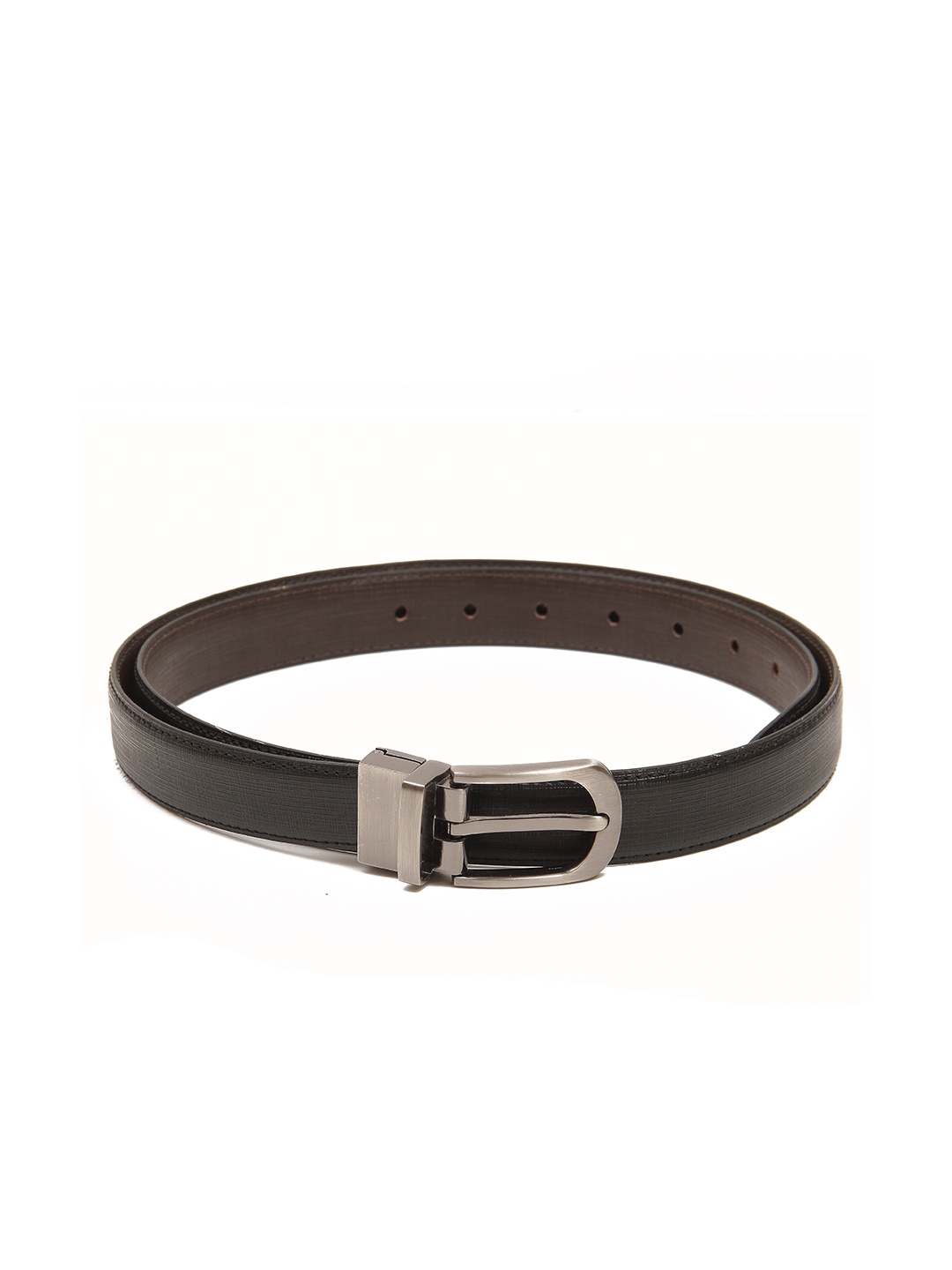 

Calvadoss Girls Black & Brown Textured PU Reversible Belt