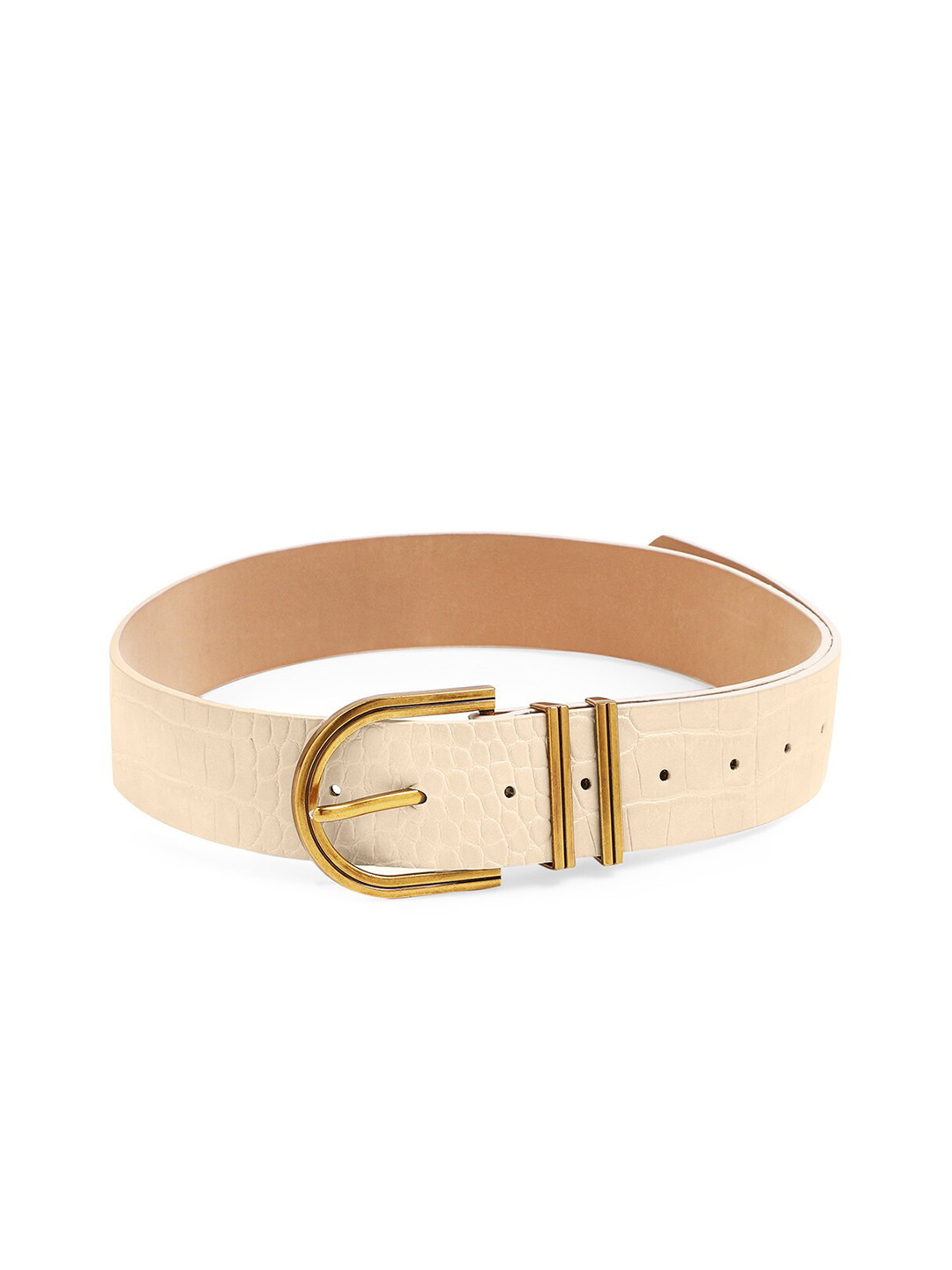 

20Dresses Women Beige Textured Belt