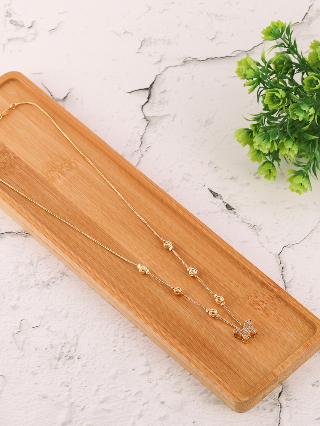 

Brandsoon Gold-Toned Brass Gold-Plated Handcrafted Necklace