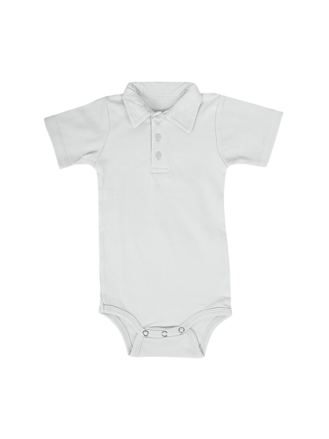 

Moms Home Kids Grey Solid Organic Cotton Bodysuit