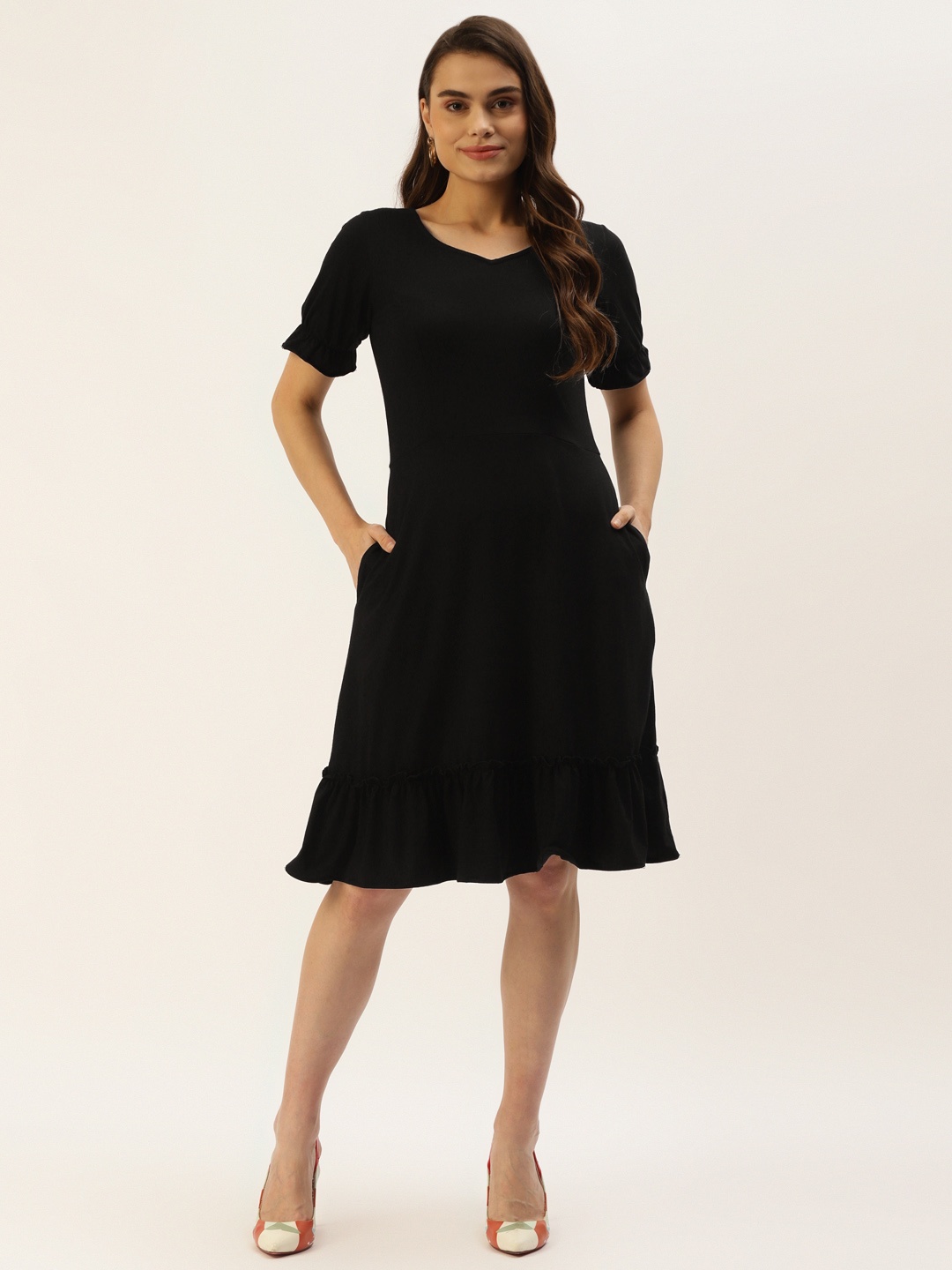 

BRINNS Black A-Line Dress