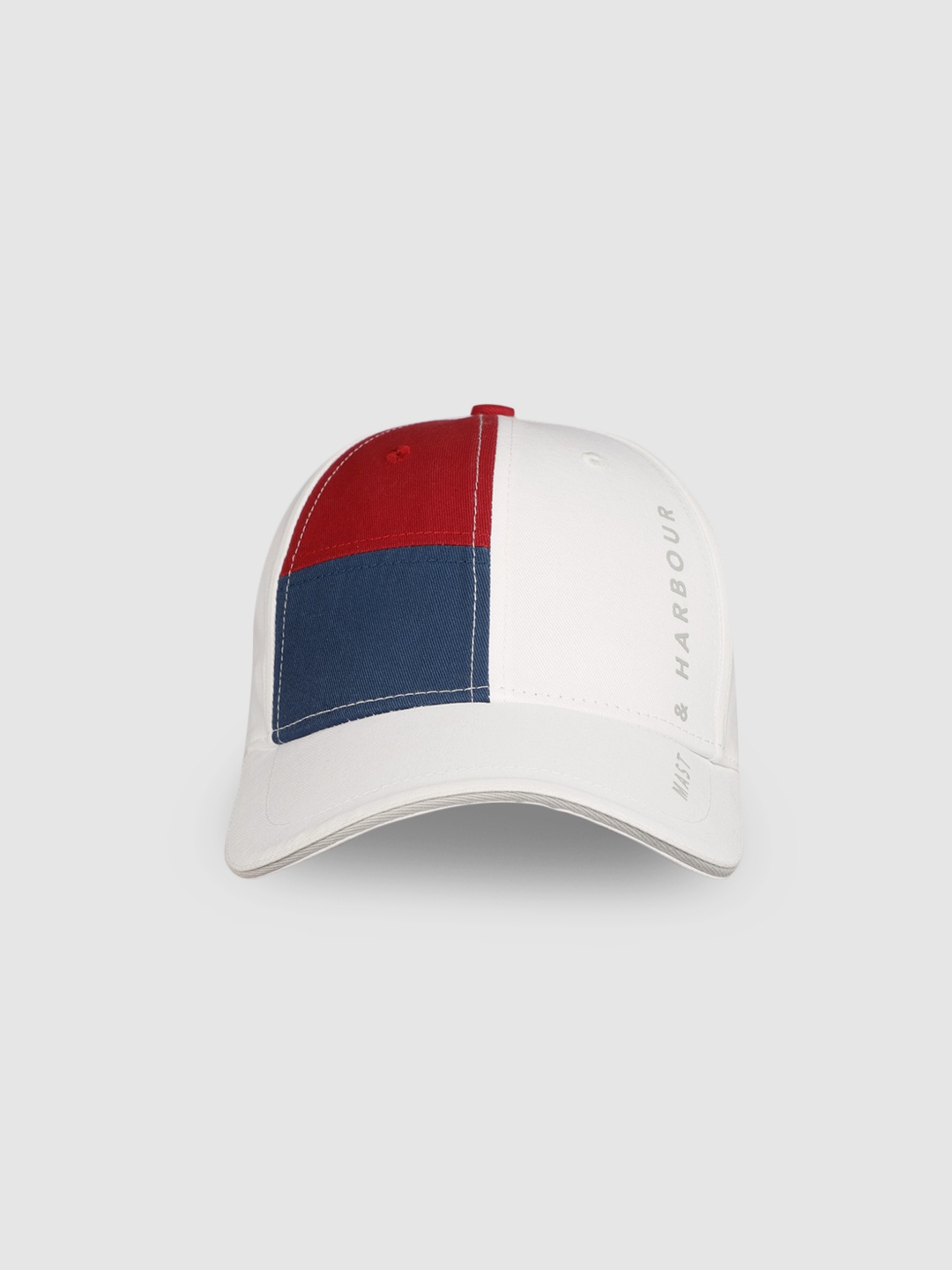 

Mast & Harbour Unisex White Printed Baseball Cap