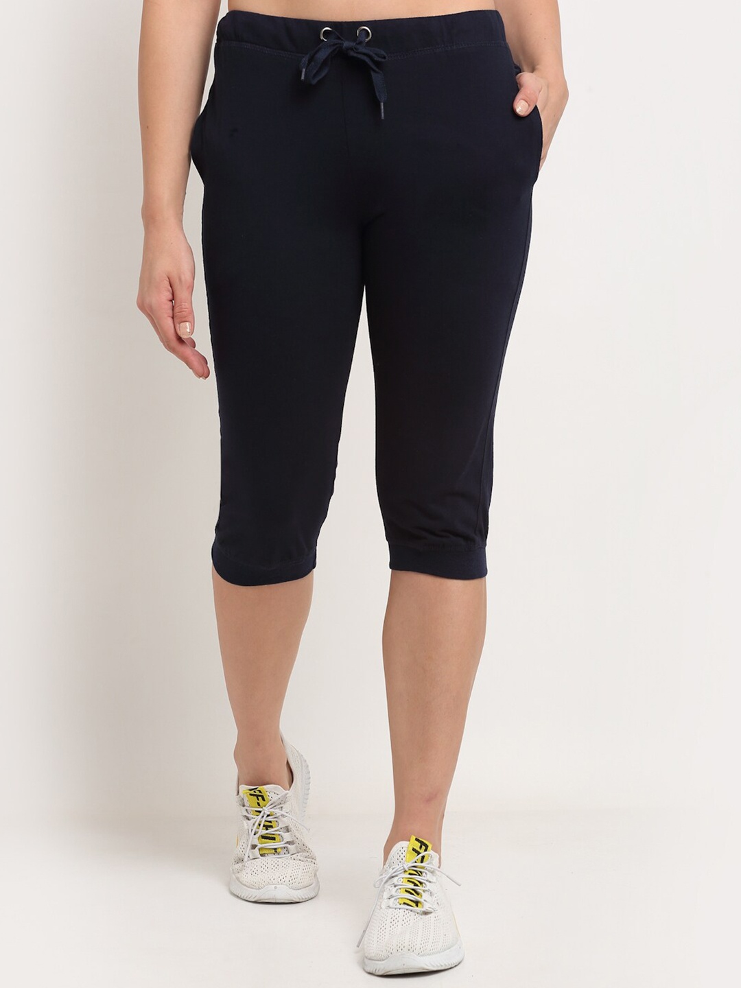 

VIMAL JONNEY Women Navy Blue Sports Capris