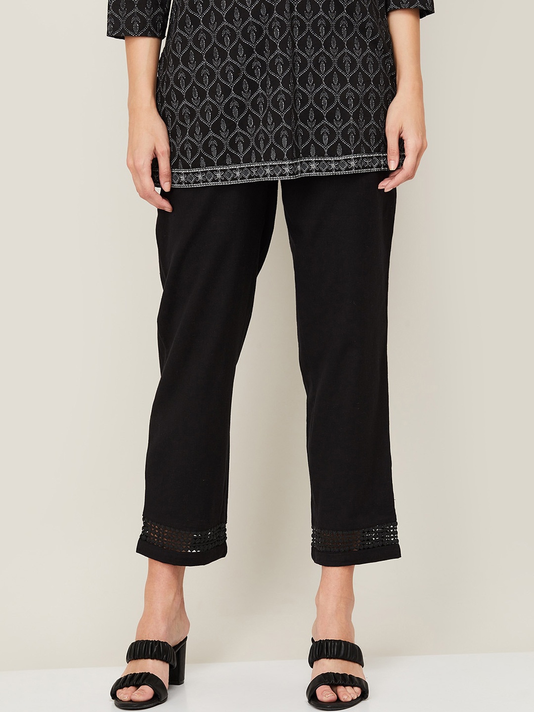 

Melange by Lifestyle Women Black Trousers