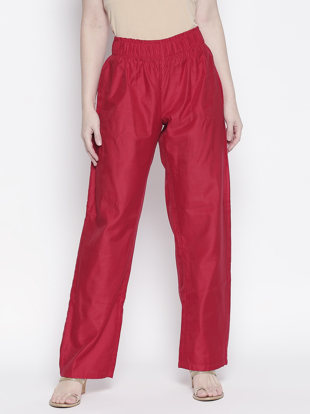 

Desi Weavess Women Red Trousers