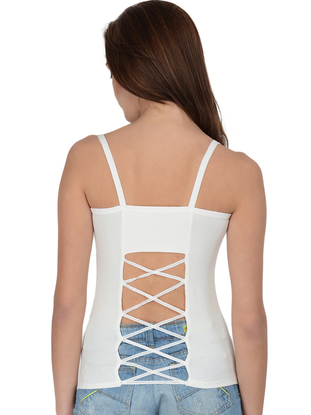 

Da Intimo White Camisole DI-764