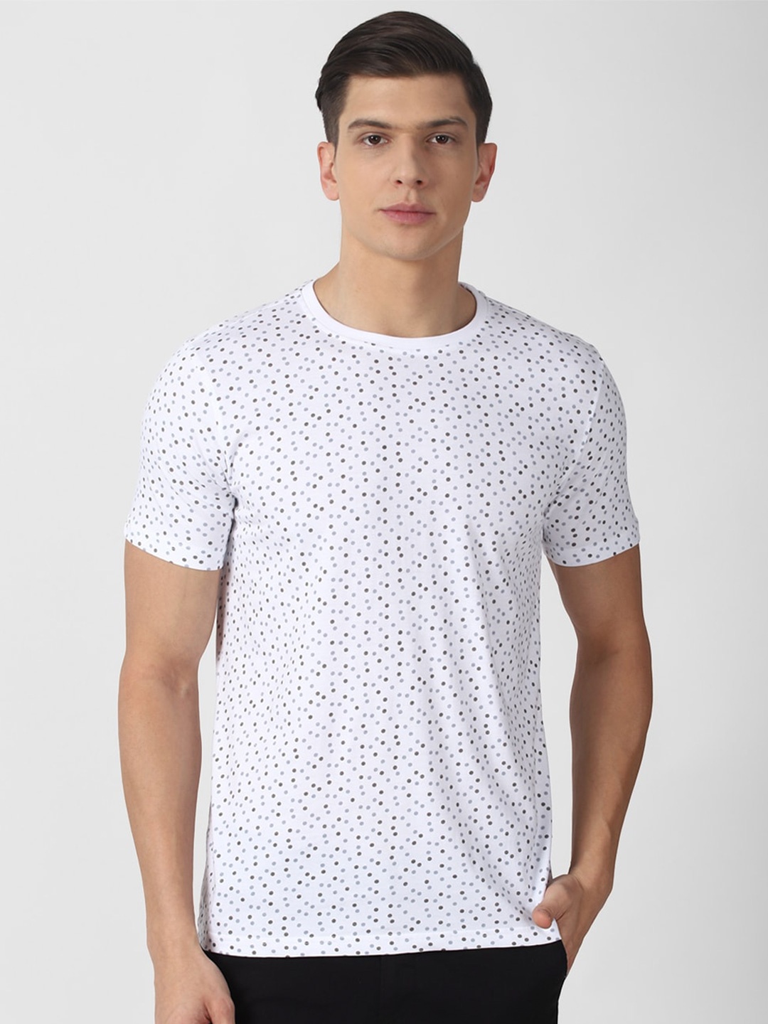 

Van Heusen Sport Men White Printed Cotton T-shirt