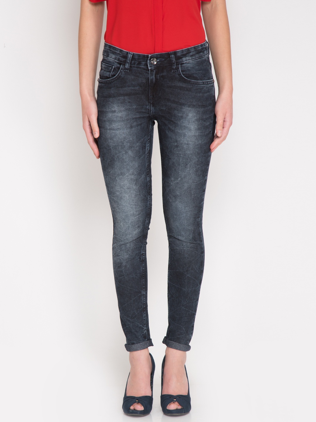 

Tokyo Talkies Women Black Super Skinny Fit Stretchable Jeans