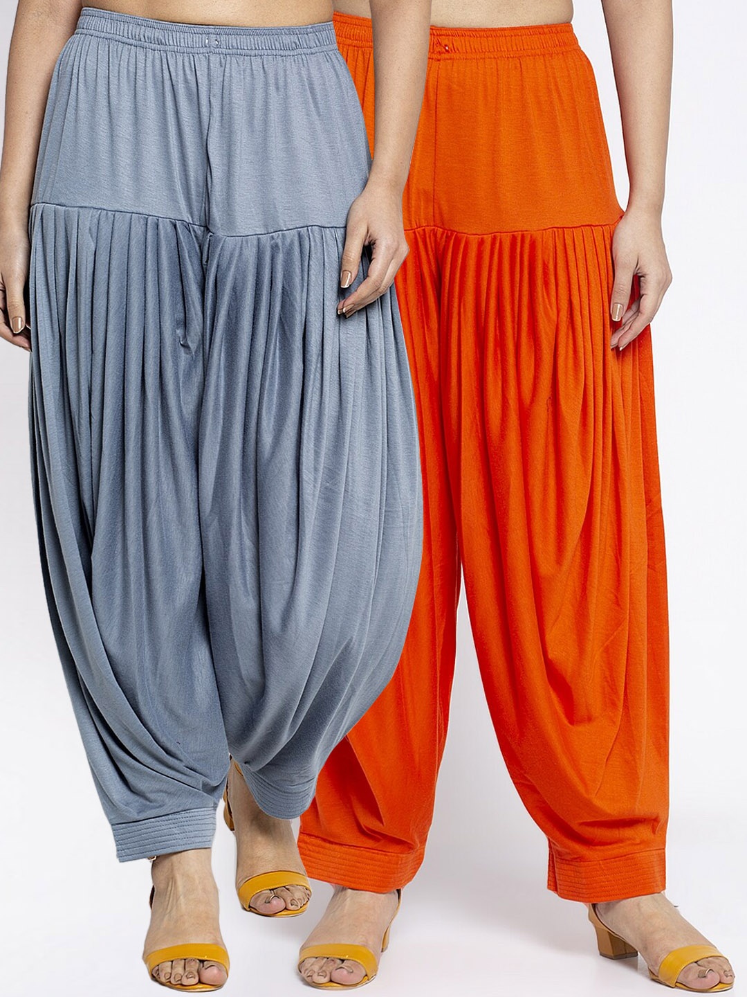 

GRACIT Women Set of 2 Solid Lycra Patiala, Grey