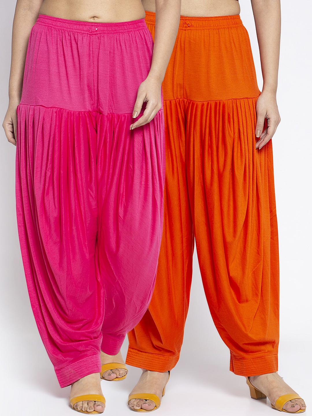 

GRACIT Women Pack Of 2 Fuchsia Modern Lycra Patiala Salwar