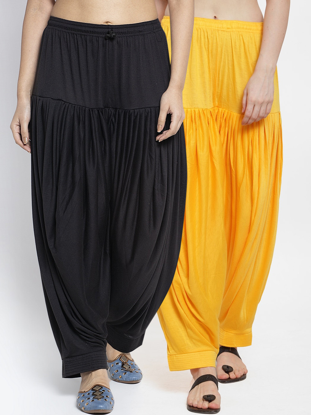 

GRACIT Women Pack Of 2 Patiala Salwar, Black