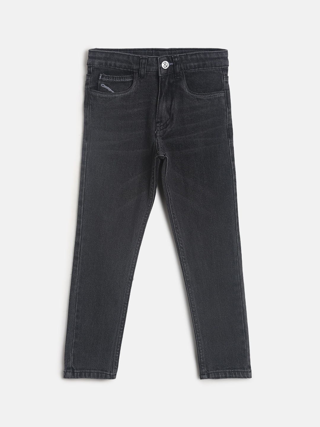 

TALES & STORIES Boys Grey Slim Fit Stretchable Jeans