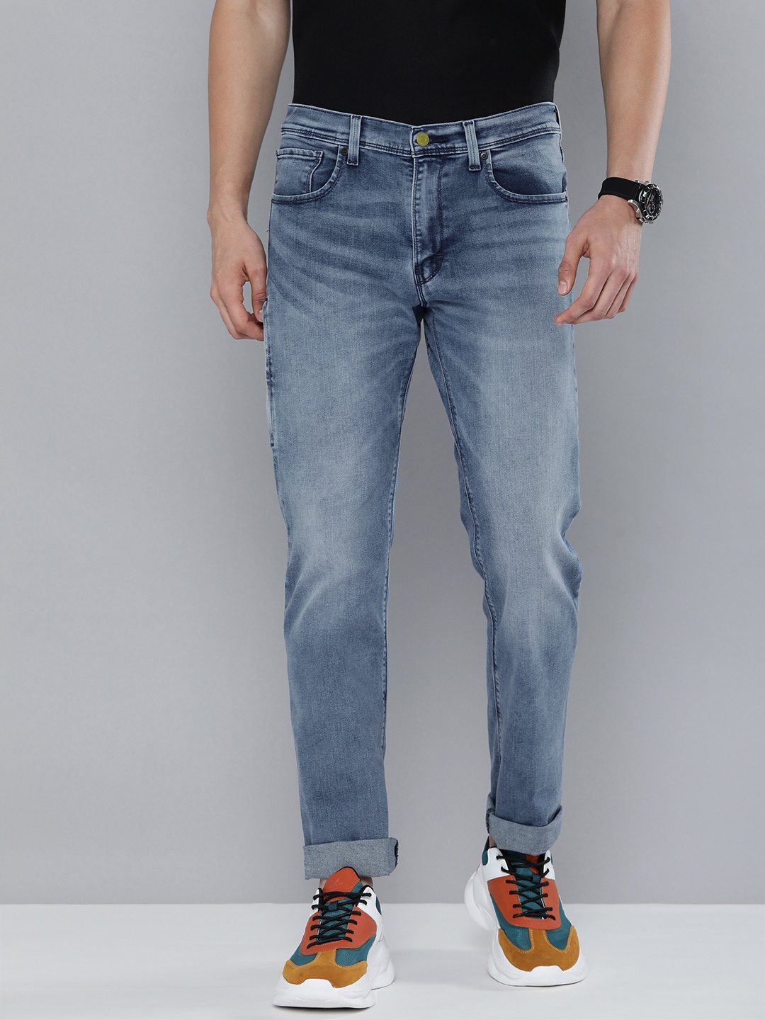 

Levis 511 Men Blue Slim Fit Mid-Rise Light Fade Stretchable Motorcycle Jeans