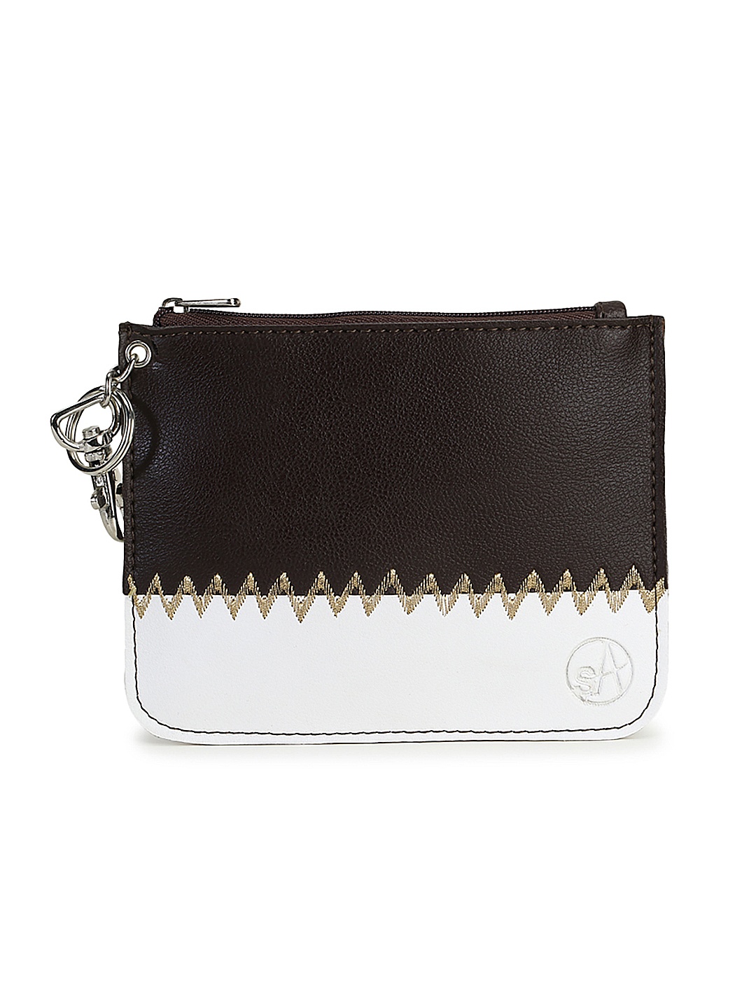 

Spice Art Women Brown & White Coloublocked Coin Purse