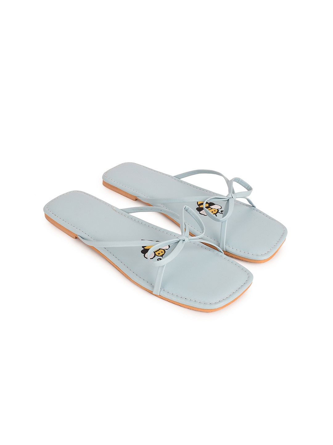 

Sole House Women Blue Open Toe Flats with Buckles