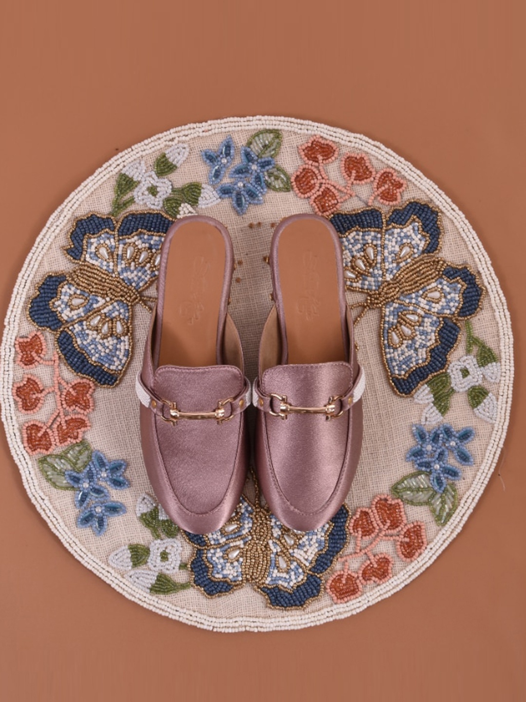 

Sole House Women Mauve Mules with Buckles