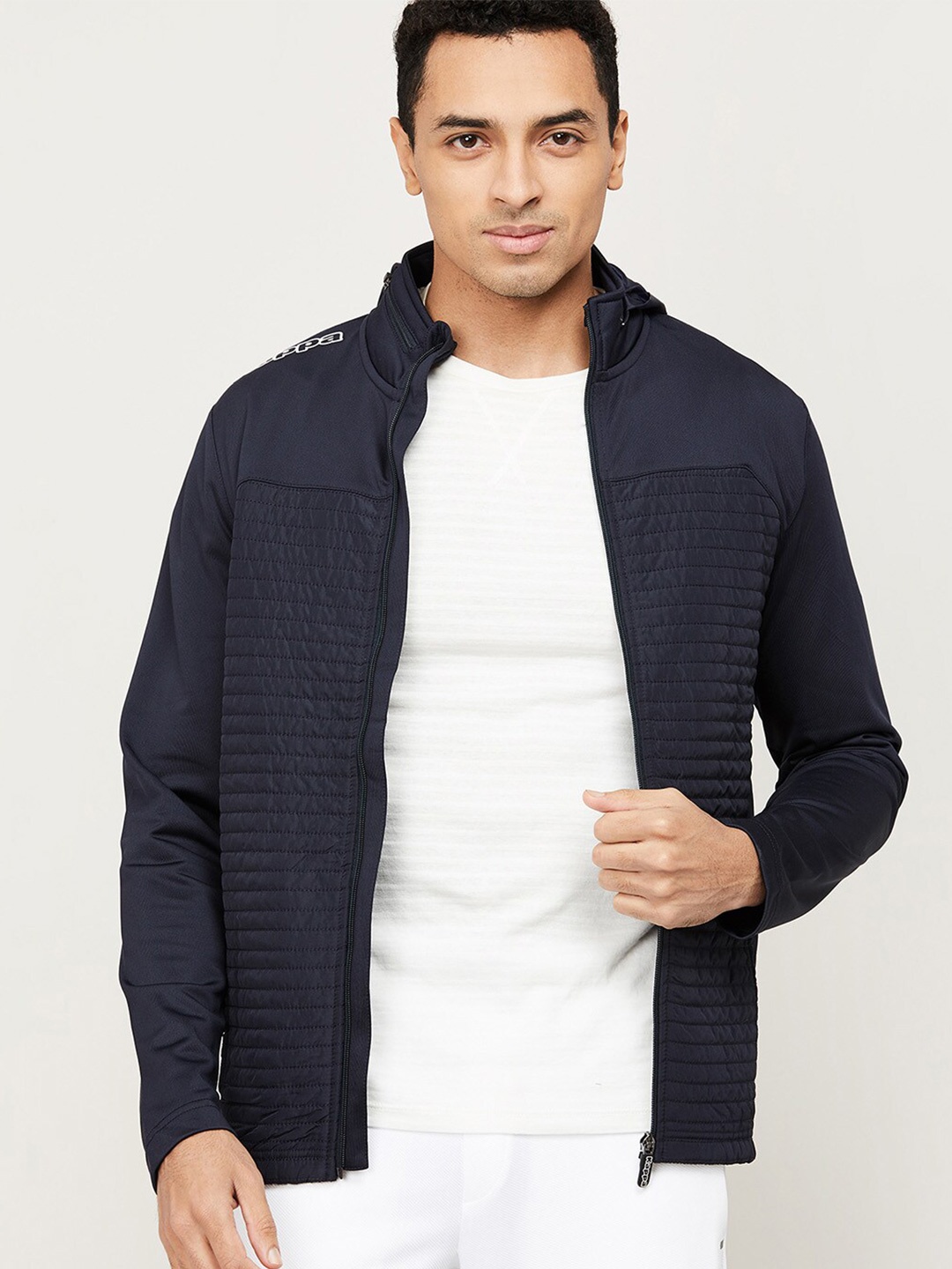

Kappa Men Navy Blue Solid Sweatshirt