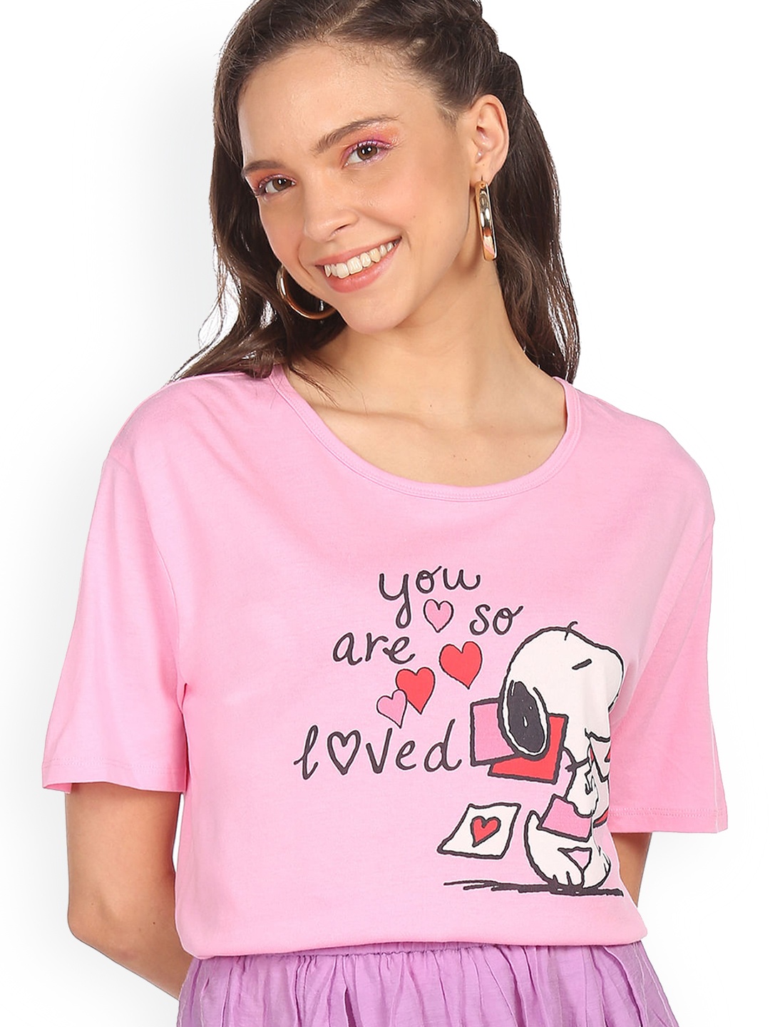 

Sugr Pink Peppa Pig Printed Top