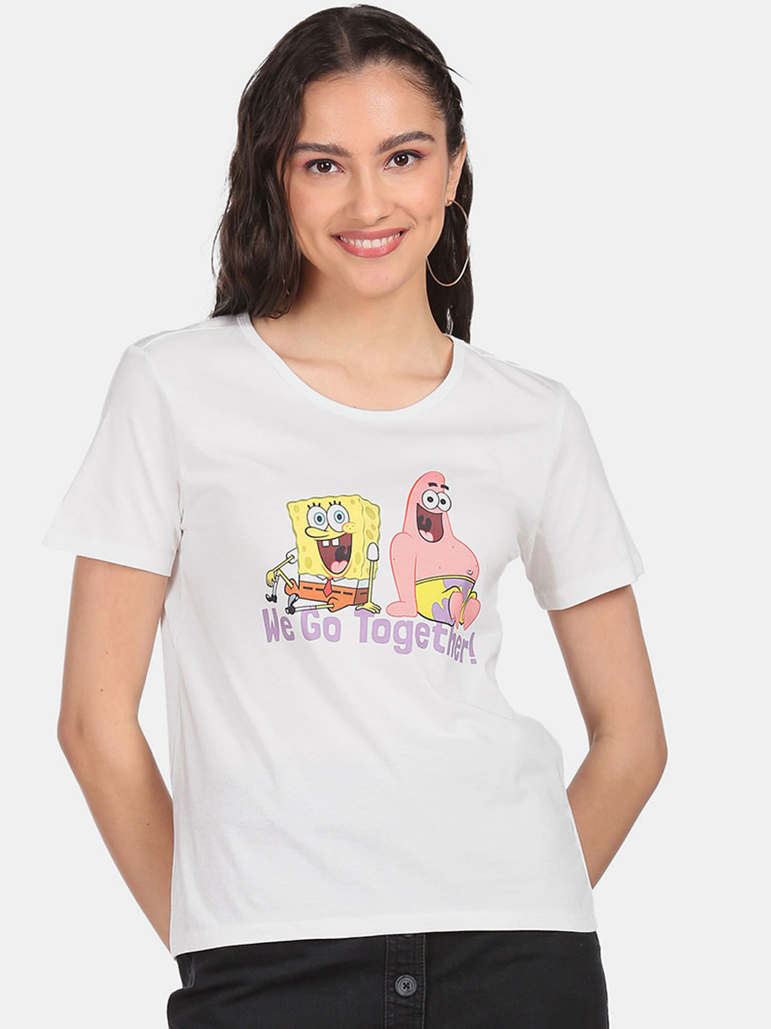 

Sugr White Print Top