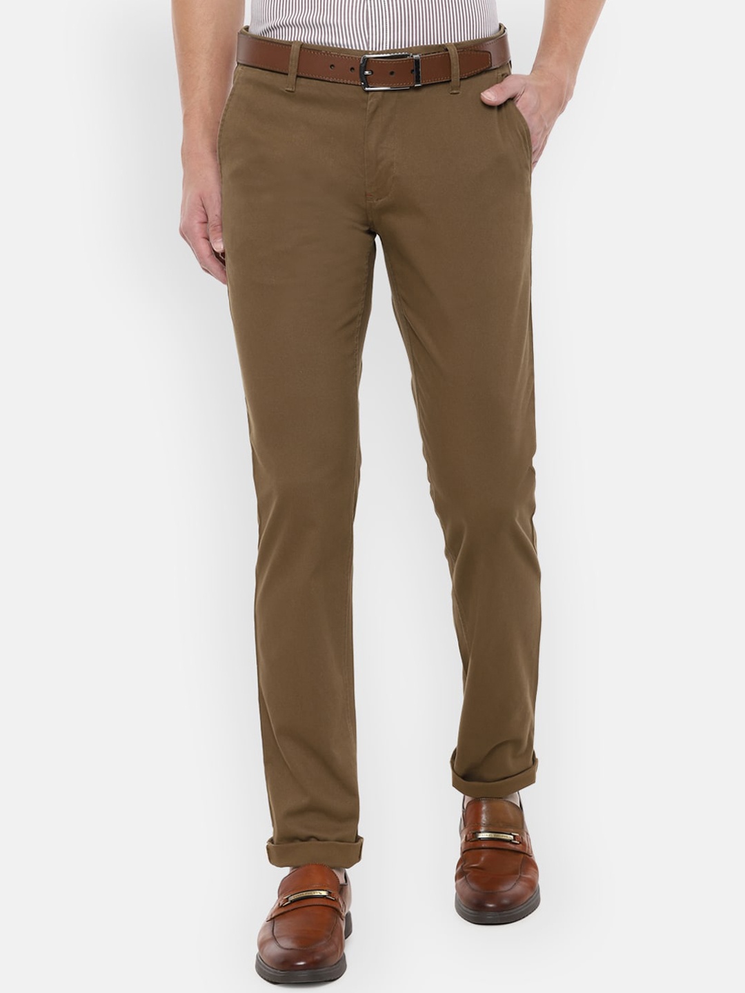 

Louis Philippe Sport Men Brown Slim Fit Trousers