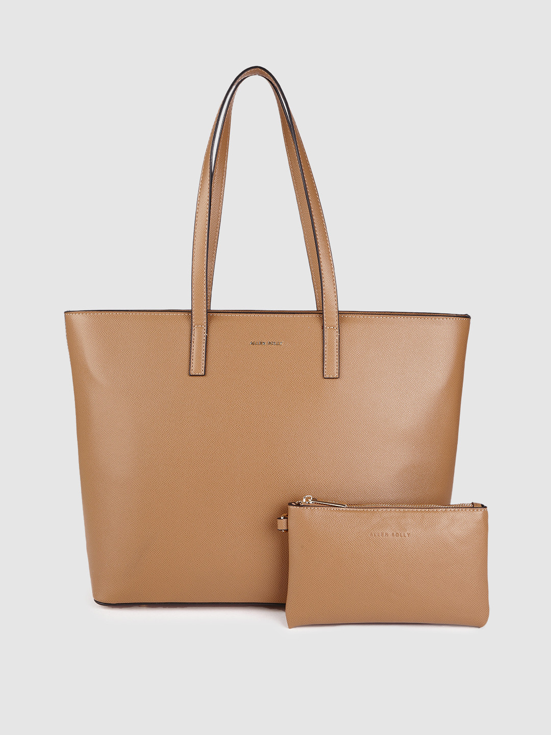 

Allen Solly Tan PU Structured Shoulder Bag