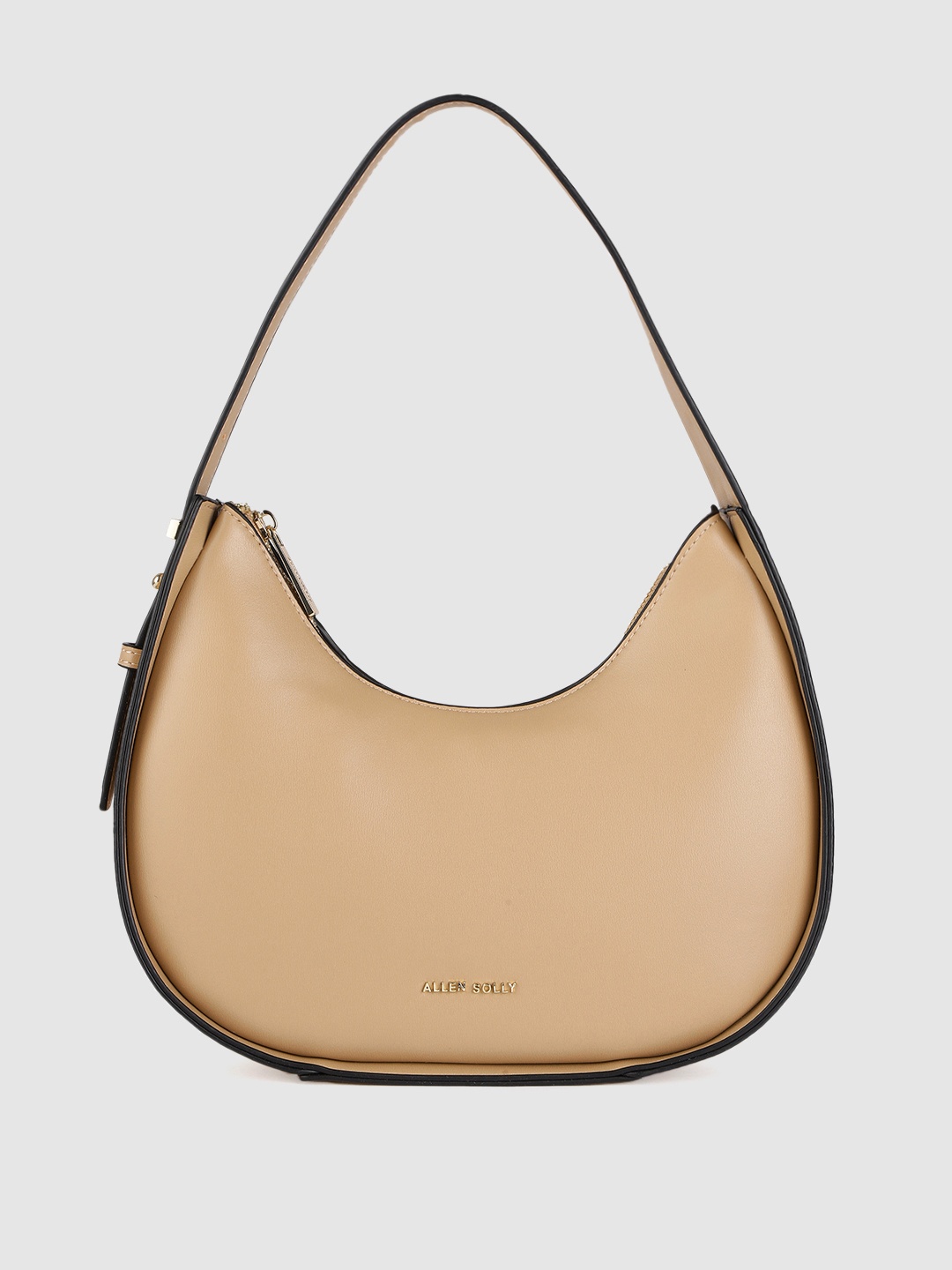 

Allen Solly Beige Solid Hobo Bag