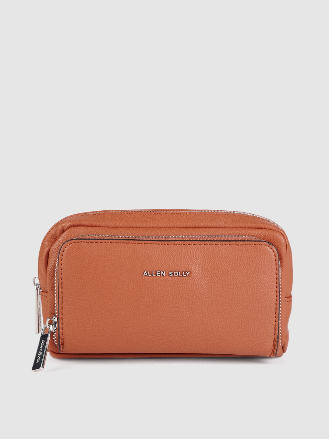 

Allen Solly Women Rust PU Zip Around Wallet