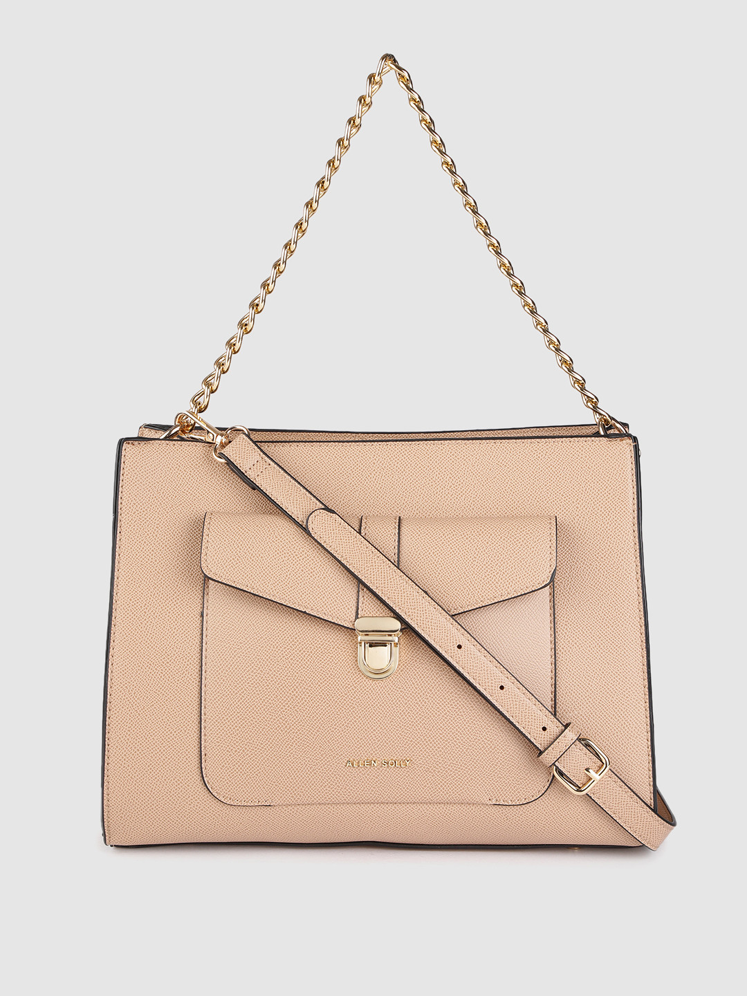 

Allen Solly Nude-Coloured Solid Shoulder Bag