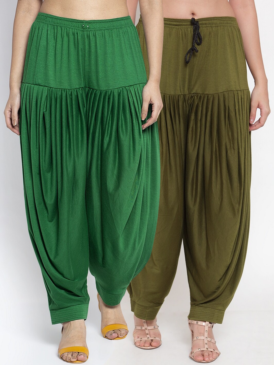 

GRACIT Women Pack Of 2 Patiala Salwar, Green