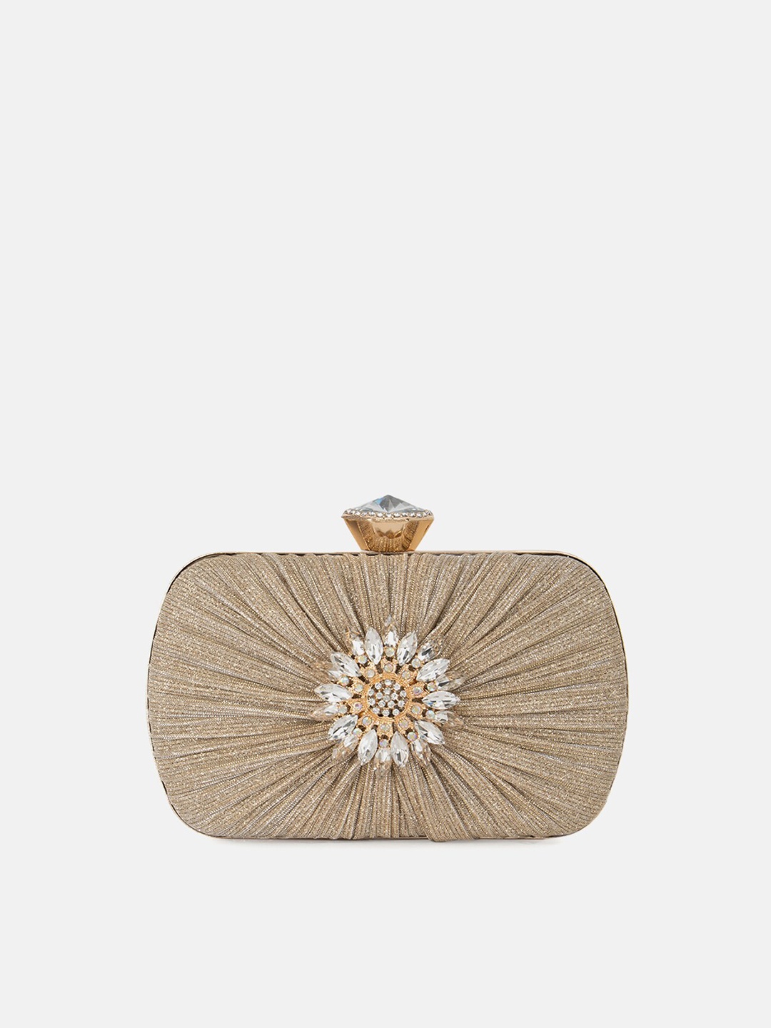 

Kazo Gold-Toned Embellished Box Clutch