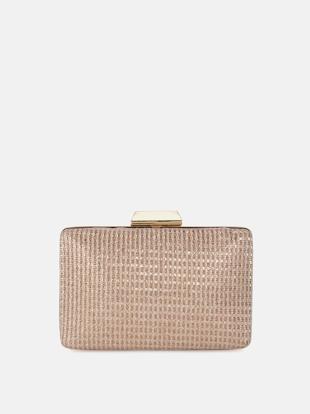 

Kazo Rose Gold Embellished Box Clutch