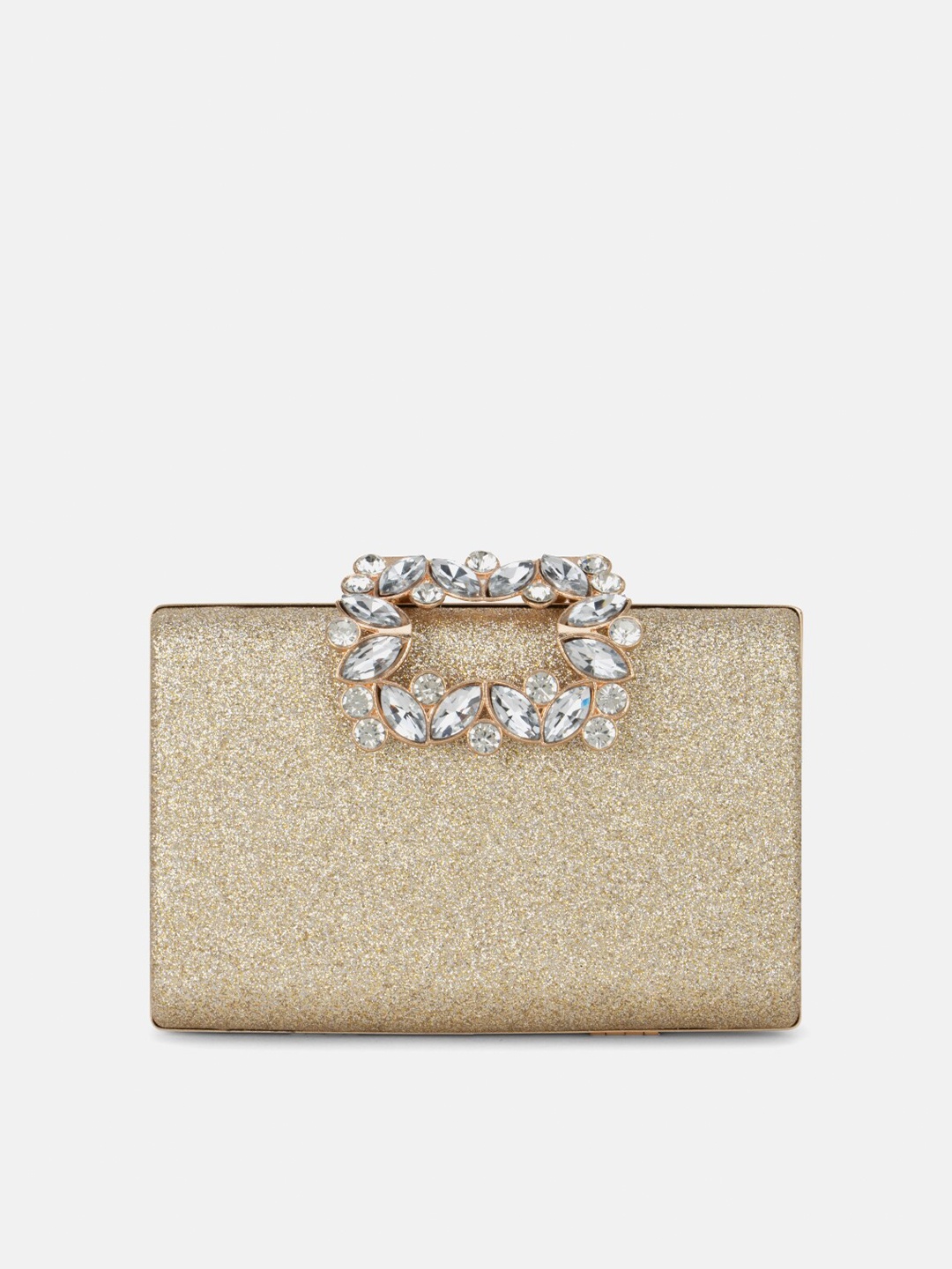 

Kazo Gold-Toned Embellished Box Clutch