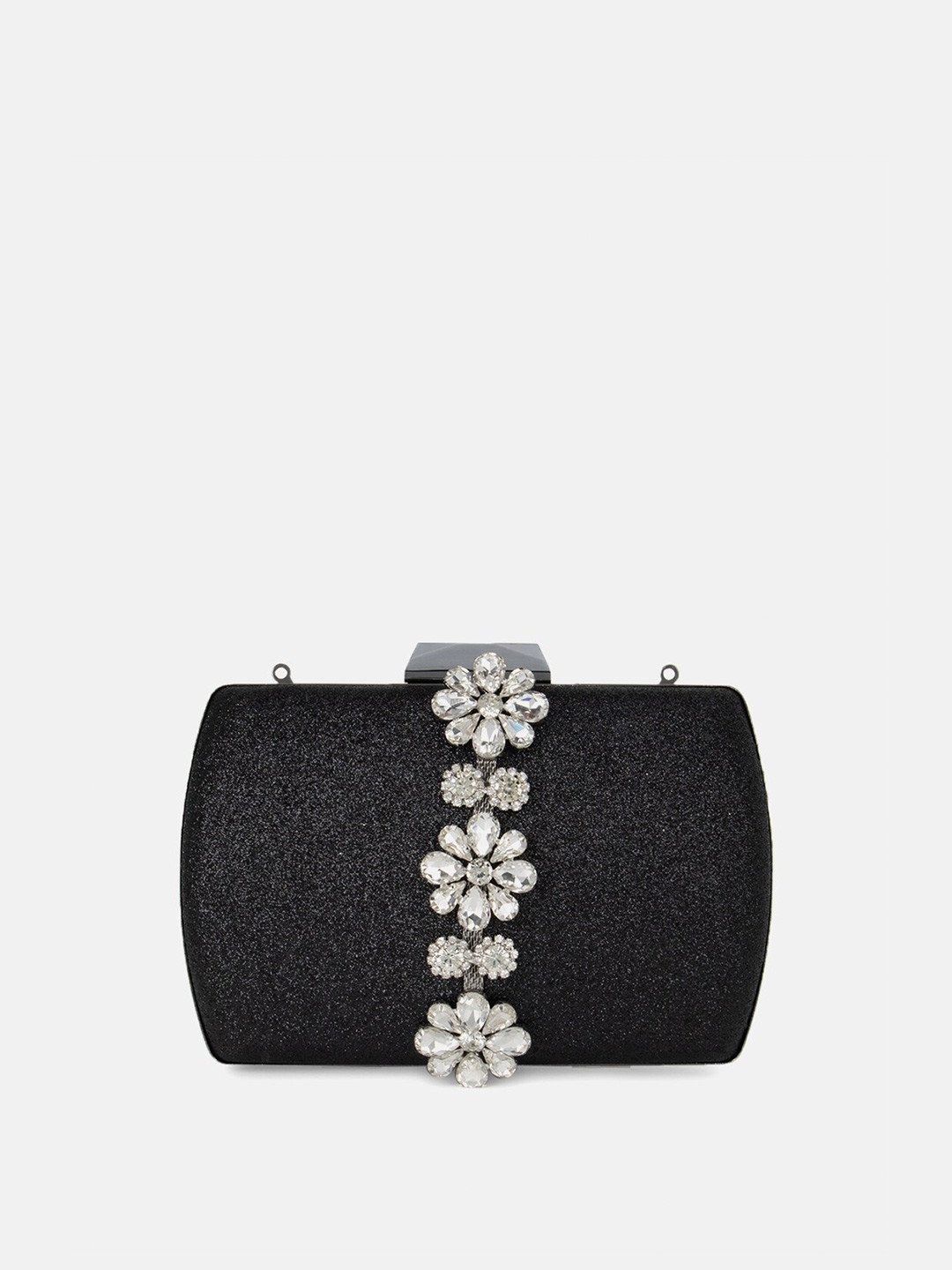 

Kazo Black & White Embellished Box Clutch