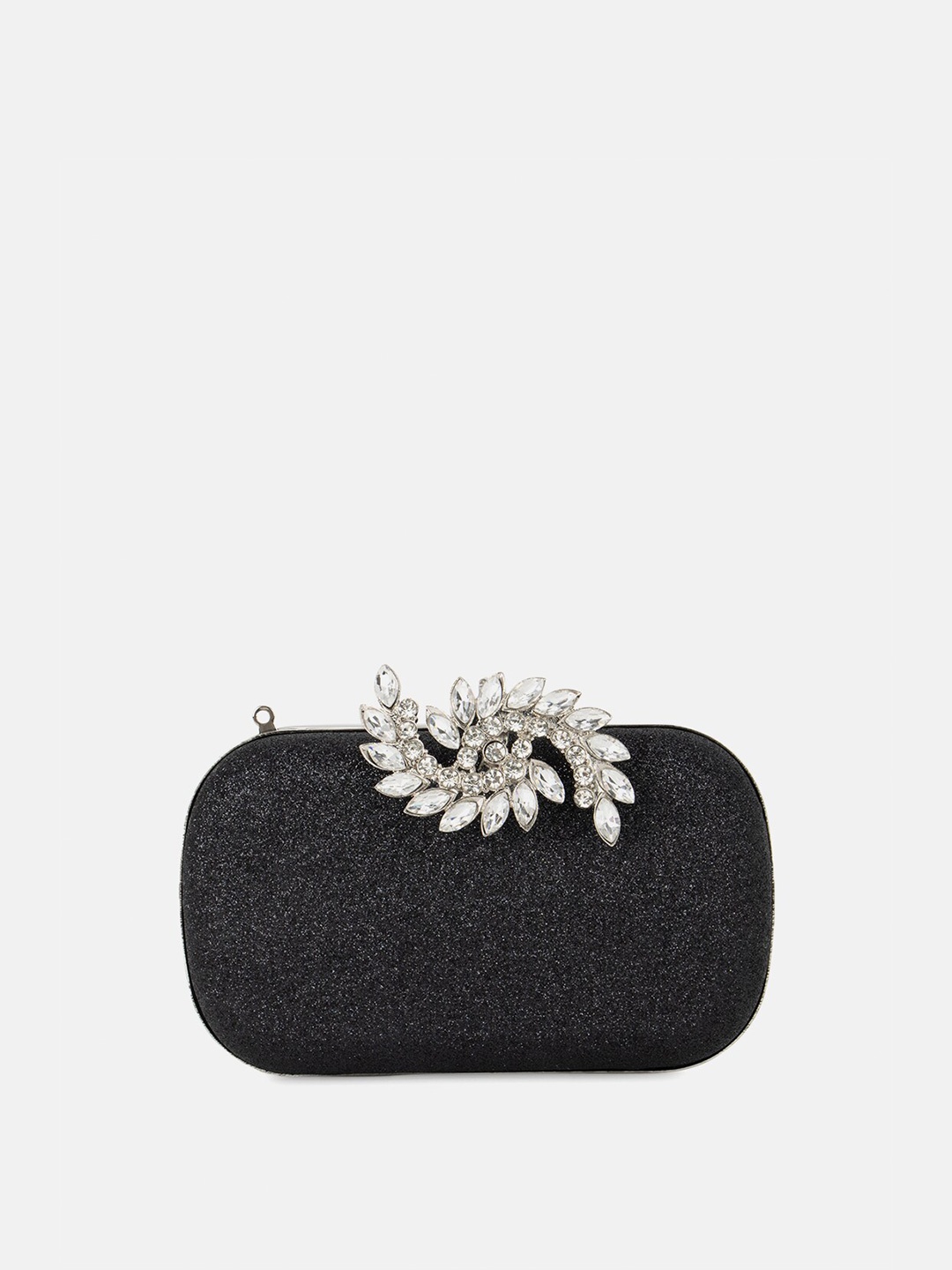 

Kazo Black & White Embellished Box Clutch