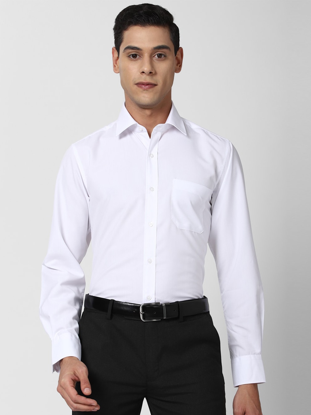 

Peter England Men White Slim Fit Formal Shirt